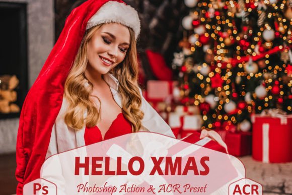 12 Hello Xmas Photoshop Actions and ACR Review