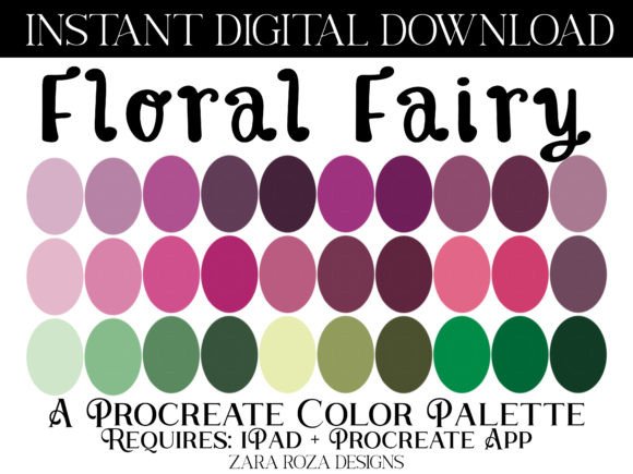 Floral Fairy Procreate Color Palette Review: A Premium Add-Ons Asset