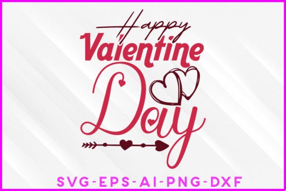 Happy Valentine Day SVG T-shirt Design for Crafts