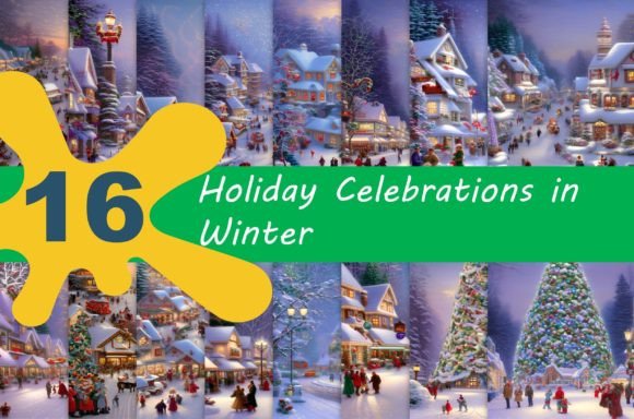 Holiday Celebrations in Winter Backgrounds: A Designer's Review