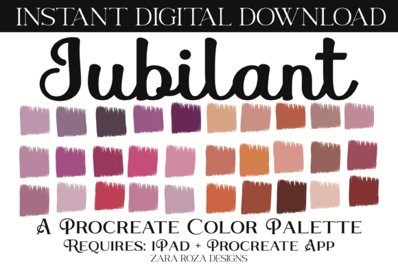 Jubilant Procreate Color Palette Review for Add-Ons