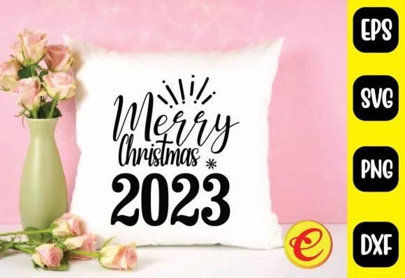 Merry Christmas 2023 Svg for Crafts and Creative Design