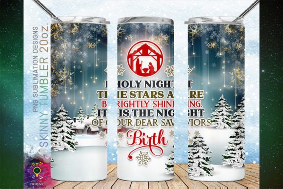 O Holy Night Nativity Scene Png Tumbler Review