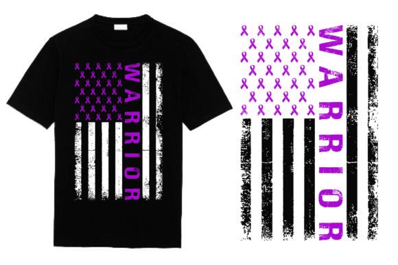 Pancreatic Cancer Warrior T Shirt Design for T-Shirt Designs