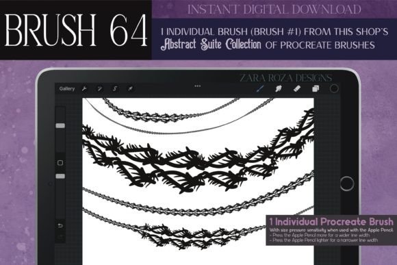 Procreate Brush 64 – Abstract Suite Review for Real Client Work