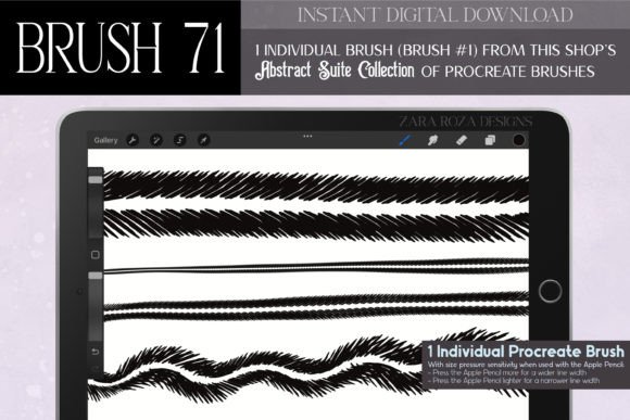 Procreate Brush 71 – Abstract Suite: A Designer's Review of Brushes