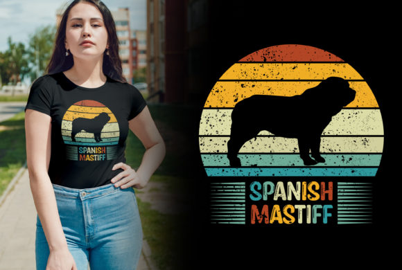 Spanish Mastiff Silhouette T-shirt: A Review for T-Shirt Designs