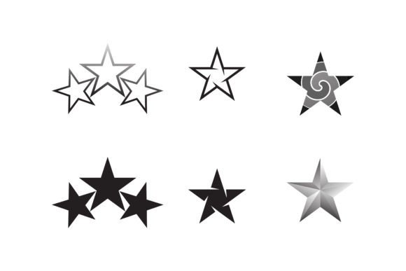 Stars Icon Logo and Vector Design for Logos