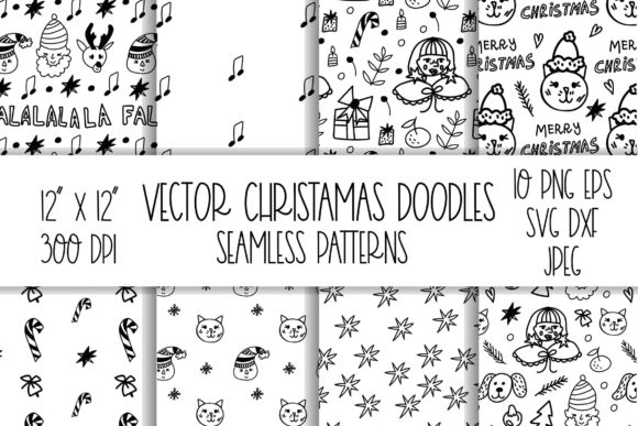 Winter Seamless Pattern Svg. Vector Seam for Patterns